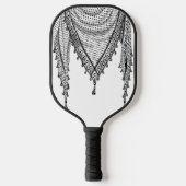 Keffiyeh Palestijnse sjaal Traditionele stof Pickleball Paddle (Voorkant)