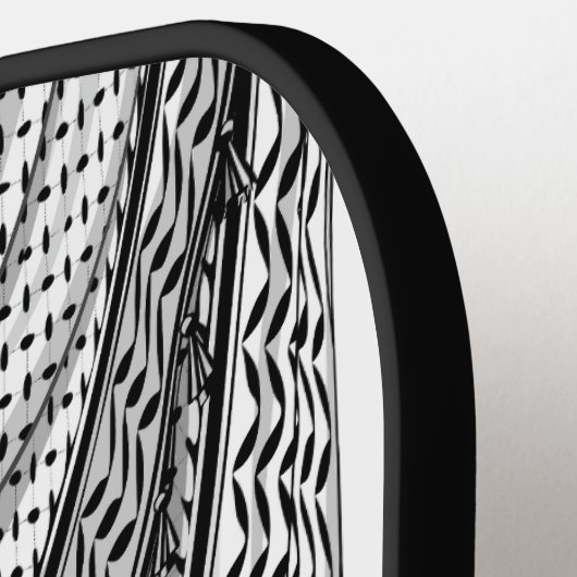 Keffiyeh Palestijnse sjaal Traditionele stof Pickleball Paddle (Links Detail)