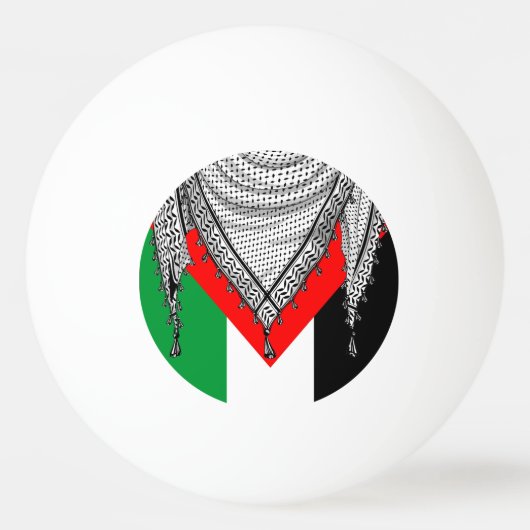 Keffiyeh Palestijnse sjaal Traditionele stof Pingpongbal (Achterkant)