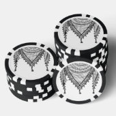 Keffiyeh Palestijnse sjaal Traditionele stof Poker Chips (Opstapeling)