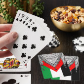 Keffiyeh Palestijnse sjaal Traditionele stof Pokerkaarten (Insitu)
