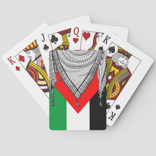 Keffiyeh Palestijnse sjaal Traditionele stof Pokerkaarten (Achterkant)