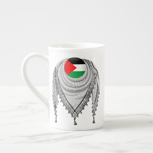 Keffiyeh Palestijnse sjaal Traditionele stof Porselein Kop (Links)