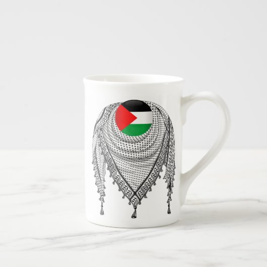 Keffiyeh Palestijnse sjaal Traditionele stof Porselein Kop (Rechts)