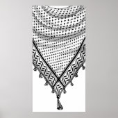 Keffiyeh Palestijnse sjaal Traditionele stof Poster (Voorkant)