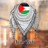 Keffiyeh Palestijnse sjaal Traditionele stof Raamsticker (Vel 2)