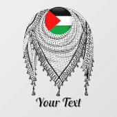 Keffiyeh Palestijnse sjaal Traditionele stof Raamsticker (Vel)