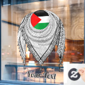 Keffiyeh Palestijnse sjaal Traditionele stof Raamsticker (Cafe Raam)