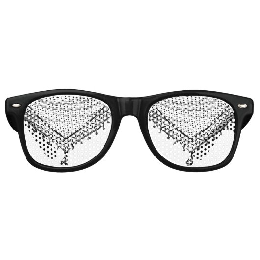 Keffiyeh Palestijnse sjaal Traditionele stof Retro Zonnebril (Voorkant)