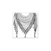 Keffiyeh Palestijnse sjaal Traditionele stof Rubberstempel (Afrduk)