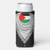 Keffiyeh Palestijnse sjaal Traditionele stof Seltzer Blikjeskoeler (Seltzer Voorkant)