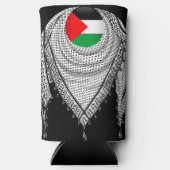 Keffiyeh Palestijnse sjaal Traditionele stof Seltzer Blikjeskoeler (Voorkant)