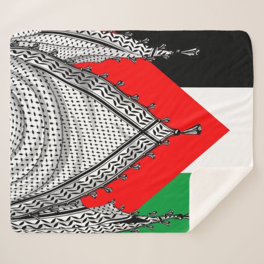 Keffiyeh Palestijnse sjaal Traditionele stof Sherpa Deken (Voorkant (horizontaal))
