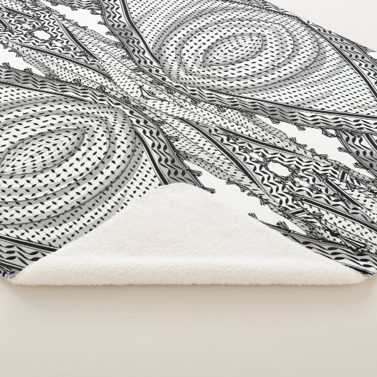 Keffiyeh Palestijnse sjaal Traditionele stof Sherpa Deken (3/4)