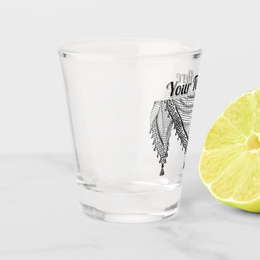 Keffiyeh Palestijnse sjaal Traditionele stof Shot Glas (Links)
