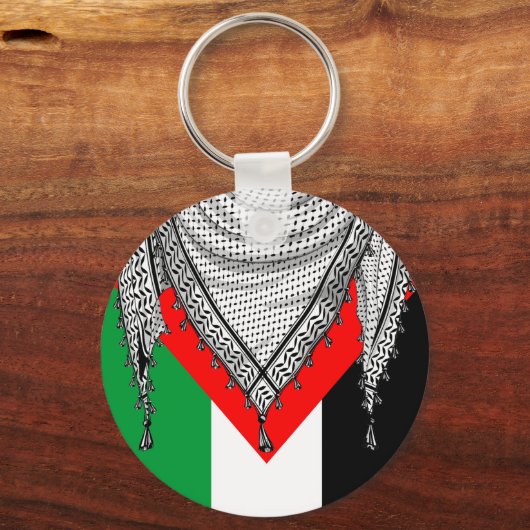 Keffiyeh Palestijnse sjaal Traditionele stof Sleutelhanger (Voorkant)