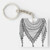 Keffiyeh Palestijnse sjaal Traditionele stof Sleutelhanger (voorkant)