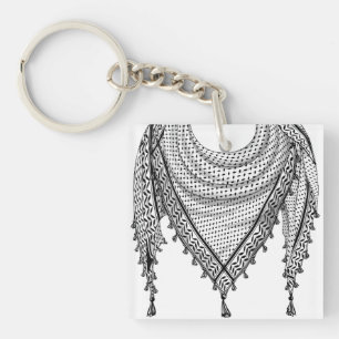 Keffiyeh Palestijnse sjaal Traditionele stof Sleutelhanger