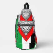 Keffiyeh Palestijnse sjaal Traditionele stof Sling Bag (Voorkant)