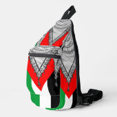 Keffiyeh Palestijnse sjaal Traditionele stof Sling Bag (Rechterhoek)