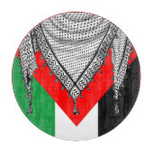 Keffiyeh Palestijnse sjaal Traditionele stof Snijplank (Voorkant)