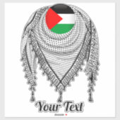 Keffiyeh Palestijnse sjaal Traditionele stof Sticker (Vel)