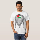 Keffiyeh Palestijnse sjaal Traditionele stof T-shirt (Voorkant volledig)