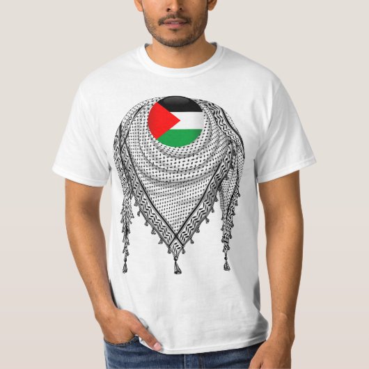 Keffiyeh Palestijnse sjaal Traditionele stof T-shirt (Voorkant)