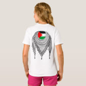 Keffiyeh Palestijnse sjaal Traditionele stof T-shirt (Achterkant volledig)