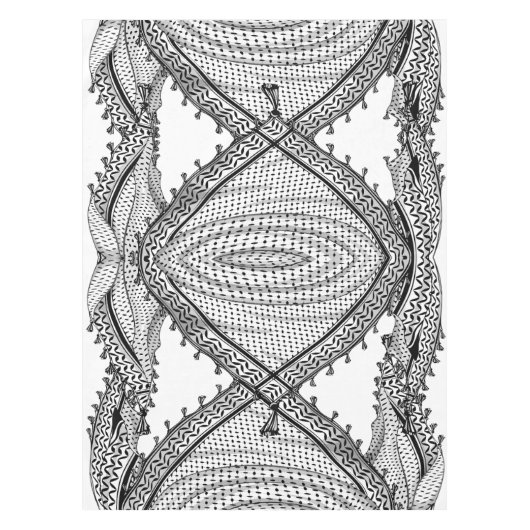 Keffiyeh Palestijnse sjaal Traditionele stof Tafelkleed (Voorkant)