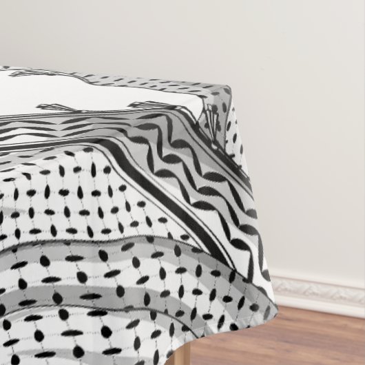 Keffiyeh Palestijnse sjaal Traditionele stof Tafelkleed (Voorbeeld)