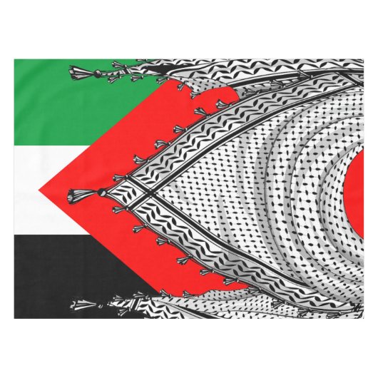 Keffiyeh Palestijnse sjaal Traditionele stof Tafelkleed (Voorkant (Horizontaal))