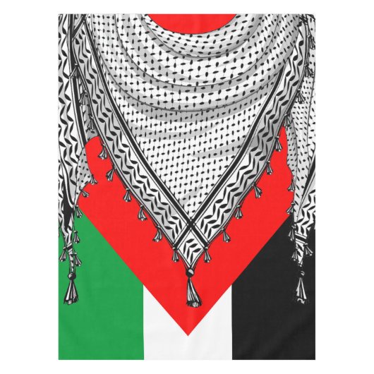 Keffiyeh Palestijnse sjaal Traditionele stof Tafelkleed (Voorkant)