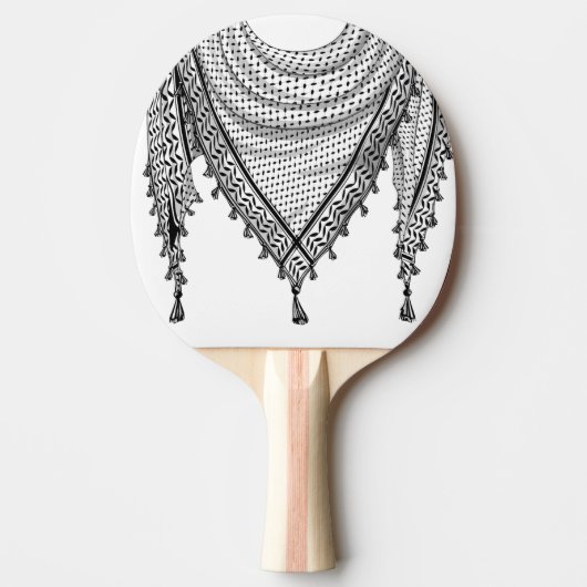 Keffiyeh Palestijnse sjaal Traditionele stof Tafeltennisbatje (Voorkant)