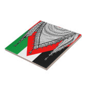Keffiyeh Palestijnse sjaal Traditionele stof Tegeltje (Zijkant)