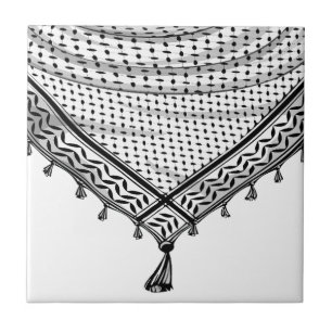 Keffiyeh Palestijnse sjaal Traditionele stof Tegeltje