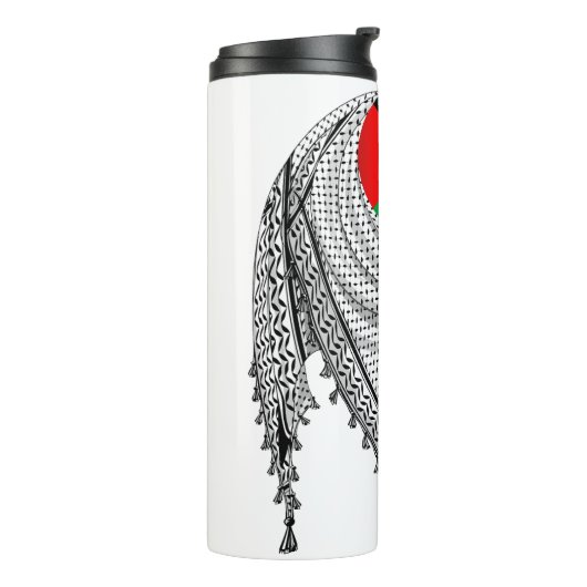 Keffiyeh Palestijnse sjaal Traditionele stof Thermosbeker (Gedraaid links)