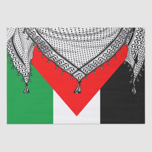 Keffiyeh Palestijnse sjaal Traditionele stof Tissuepapier (Voorkant)
