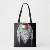 Keffiyeh Palestijnse sjaal Traditionele stof Tote Bag (Voorkant)
