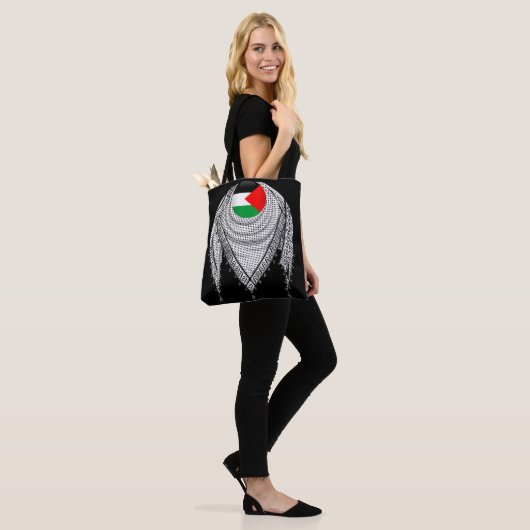 Keffiyeh Palestijnse sjaal Traditionele stof Tote Bag (Op model)