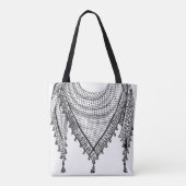 Keffiyeh Palestijnse sjaal Traditionele stof Tote Bag (Achterkant)