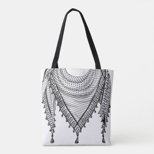 Keffiyeh Palestijnse sjaal Traditionele stof Tote Bag (Achterkant)