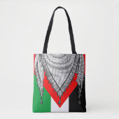 Keffiyeh Palestijnse sjaal Traditionele stof Tote Bag (Voorkant)