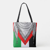 Keffiyeh Palestijnse sjaal Traditionele stof Tote Bag (Achterkant)