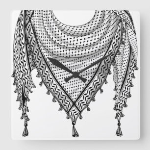 Keffiyeh Palestijnse sjaal Traditionele stof Vierkante Klok