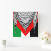 Keffiyeh Palestijnse sjaal Traditionele stof Vierkante Klok (Huis)