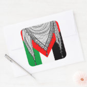 Keffiyeh Palestijnse sjaal Traditionele stof Vierkante Sticker (Envelop)