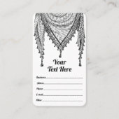 Keffiyeh Palestijnse sjaal Traditionele stof Visitekaartje (Voorkant)