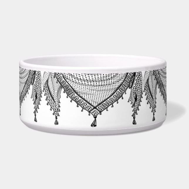 Keffiyeh Palestijnse sjaal Traditionele stof Voerbakje (Voorkant)