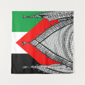 Keffiyeh Palestijnse sjaal Traditionele stof Wandkleed (Voorkant (horizontaal))